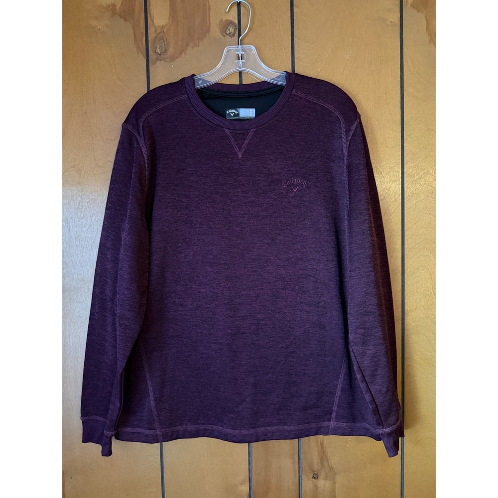Callaway Men's M Purple Long Sleeve Golf Pullover / Sweatshirt